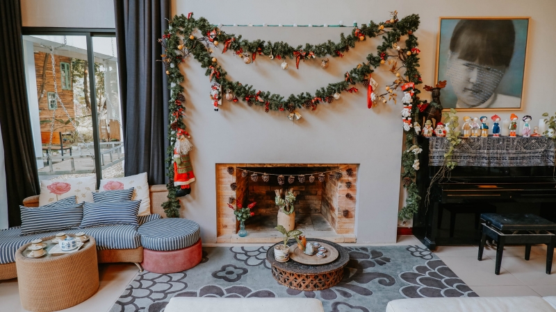 Mùa Giáng sinh, A House được trang trí lung linh rất phù hợp để sống ảo - Ảnh: Fanpage A House