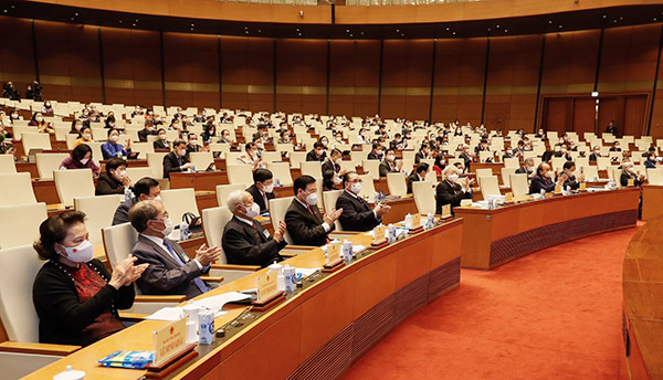 Các đại biểu tham dự phiên họp bất thường - Ảnh: VGP