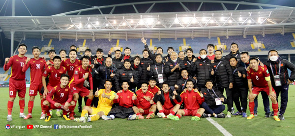 ĐT Việt Nam đã mang đến cho người hâm mộ bóng đá nước nhà món quà tuyệt vời mừng Xuân mới - Ảnh: VFF