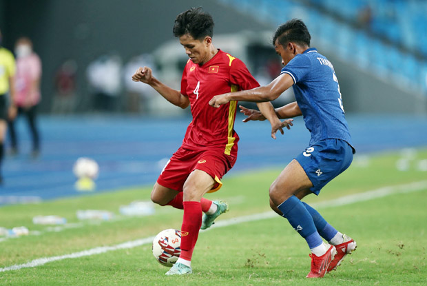 Bảo Toàn chơi một màn trình diễn tuyệt hay và trở thành người hùng khi ghi bàn thắng duy nhất của trận đấu mang về chức vô địch cho U23 Việt Nam  - Ảnh: Vietnamnet