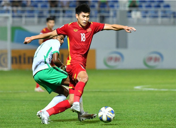 Nhâm Mạnh Dũng là cầu thủ đầy thú vị của U23 Việt Nam - Ảnh: Vietnamnet 