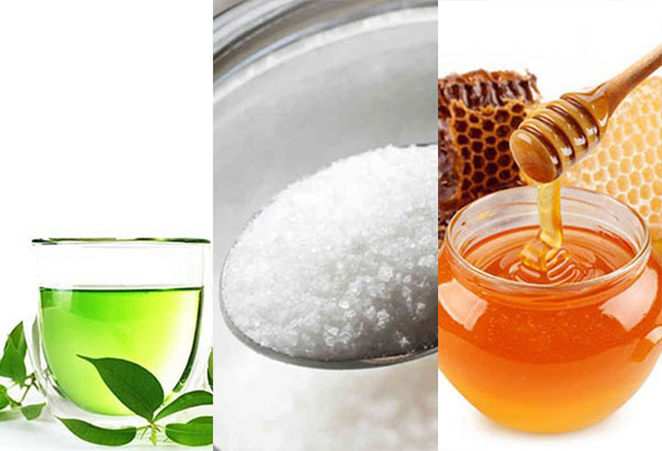 Kết hợp trà xanh, đường và mật ong sẽ giúp da bạn được làm sạch hiệu quả

