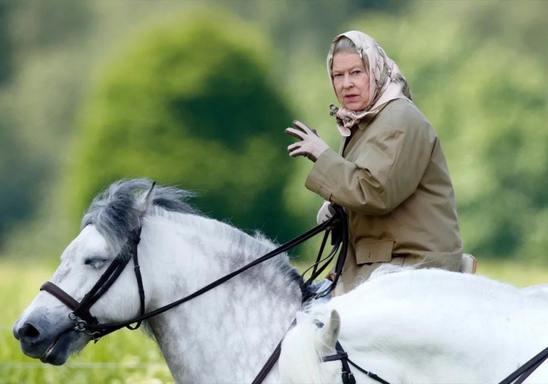 Nữ hoàng Anh còn có tài cưỡi ngựa