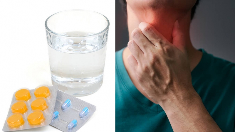 Uống nhiều nước, dùng thuốc và viên ngậm ho giúp làm dịu cổ họng