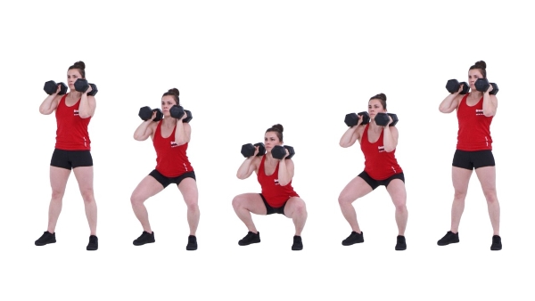 dumbbell-front-squat