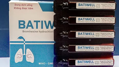 Lô Batiwell điều trị các bệnh nhiễm khuẩn đường hô hấp không đạt chất lượng đã bị thu hồi tháng 9/2022 - Ảnh: Minh họa