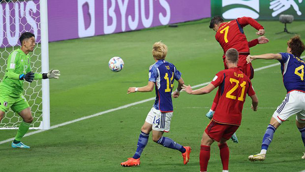 Morata đánh đầu ghi bàn đưa Tây Ban Nha vượt lên dẫn trước