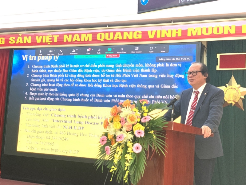PGS.TS Nguyễn Viết Nhung - Giám đốc Bệnh viện Phổi Trung ương, Chủ nhiệm Chương trình Bệnh phổi kẽ