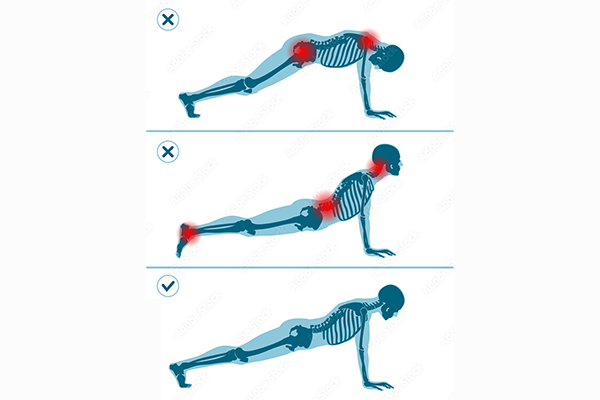 Siết chặt bụng giúp giữ chắc hông và đảm bảo cơ thể bạn ở đúng tư thế