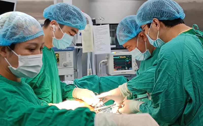 Bệnh viện Đa khoa tỉnh Thanh Hóa tiến hành ghép thận thành công - Ảnh: BVCC