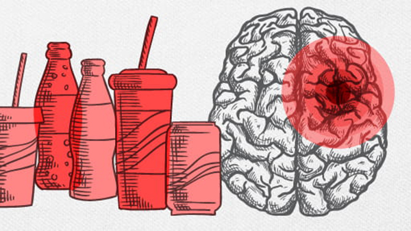 Nước ngọt chứa nhiều đường có thể làm tổn thương chức năng não bộ