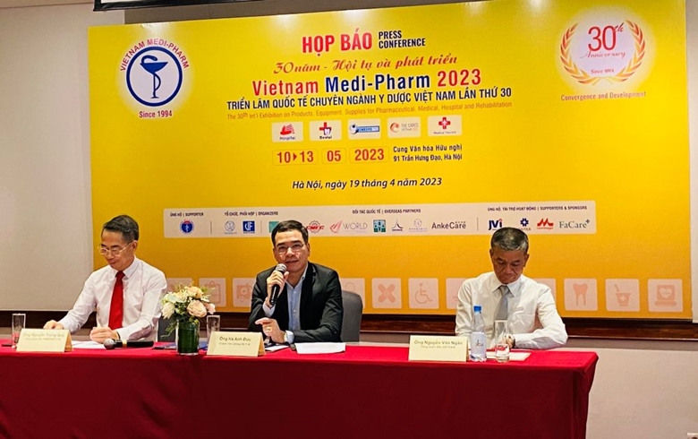 Họp báo thông tin về Triển lãm quốc tế ngành y, dược Việt Nam năm 2023 - Ảnh: Đỗ Thoa