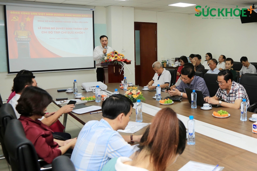 Tổng biên tập Vi Quang Đạo được chỉ định là Bí thư Chi bộ Tạp chí Sức khỏe+ 
