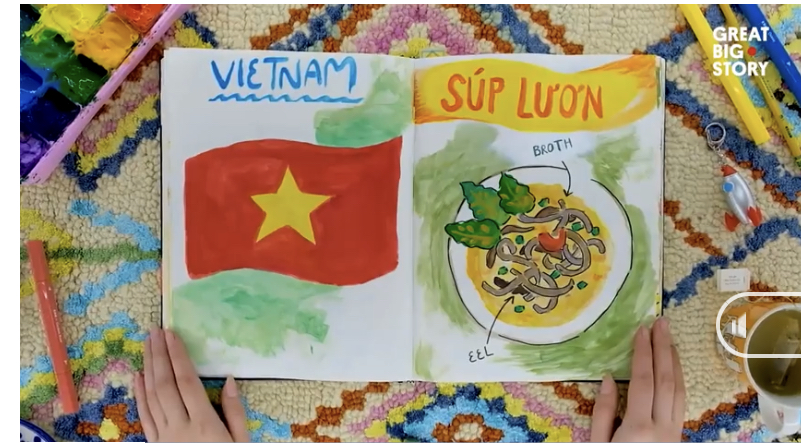 Hình ảnh của món súp lươn xứ Nghệ được Great Big Story giới thiệu một cách rất đặc biệt