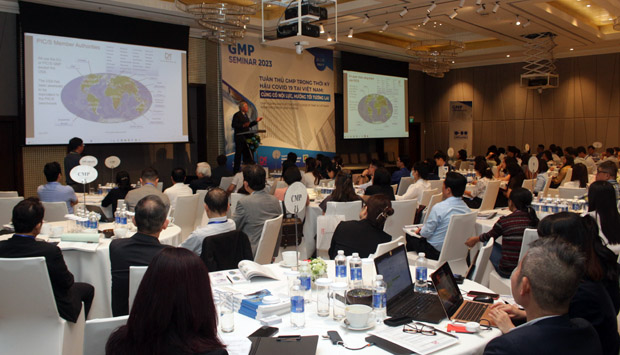 Hội thảo thu hút được sự tham gia của đông đảo các doanh nghiệp sản xuất Dược phẩm Việt Nam - Ảnh: Đức Bình/Sức khỏe+