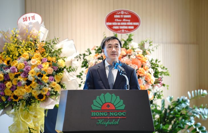 Ông Trần Văn Thuấn - Thứ trưởng Bộ Y tế phát biểu tại buổi lễ
