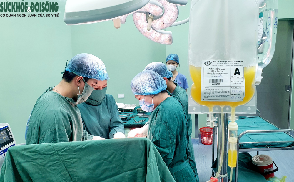 Bệnh viện Sản Nhi Nghệ An phẫu thuật lấy thai thành công cho sản phụ  bị giảm tiểu cầu vô căn - Ảnh: Sức khỏe & Đời sống