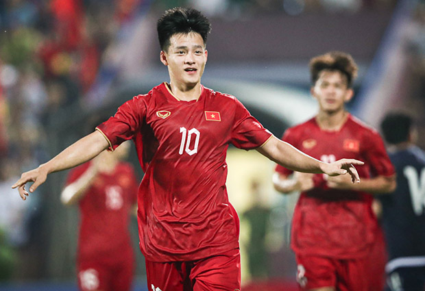 U23 Việt Nam đã tận dụng cơ hội tốt hơn nhiều ở hiệp đấu thứ 2 - Ảnh: VFF