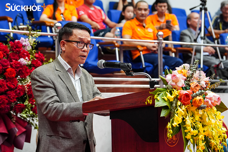 Đồng chí Nguyễn Đức Lợi - Phó Chủ tịch Thường trực Hội Nhà báo Việt Nam, Trưởng Ban Tổ chức Giải phát biểu bế mạc.