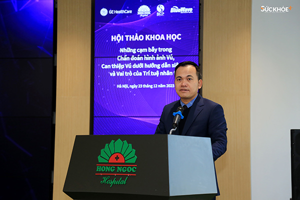 Ông Phạm Hồng Sơn - Tổng Giám đốc GE Healthcare Việt Nam chia sẻ tại sự kiện