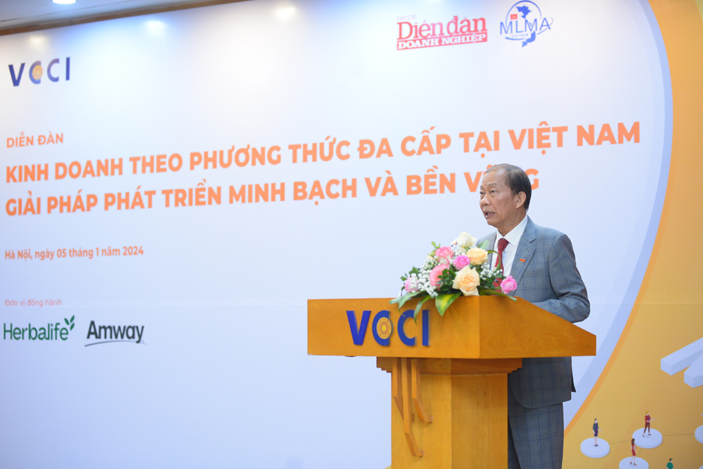 Ông Hoàng Quang Phòng - Phó Chủ tịch Liên đoàn Thương mại và Công nghiệp Việt Nam (VCCI), cho rằng các quy định và chế tài quản lý Kinh doanh đa cấp còn chưa chặt chẽ