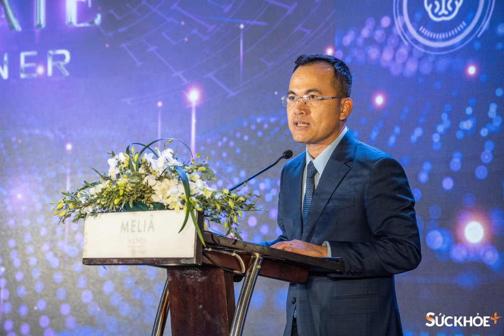 Ông Phạm Hồng Sơn - Tổng Giám đốc GE HealthCare Việt Nam cam kết sẽ đưa đến Việt Nam những sản phẩm mới nhất sau khi đã được thương mại hóa trên toàn cầu - Ảnh: Việt An