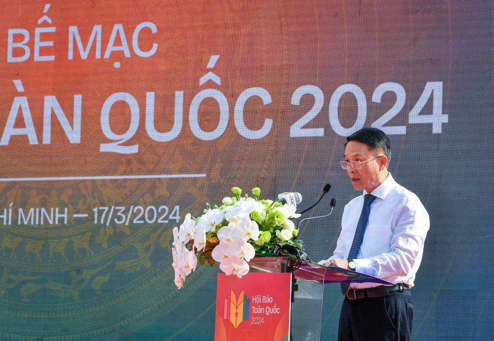 Phó Chủ tịch Hội Nhà báo Việt Nam, Trưởng Ban tổ chức Hội Báo toàn quốc 2024 Nguyễn Đức Lợi
