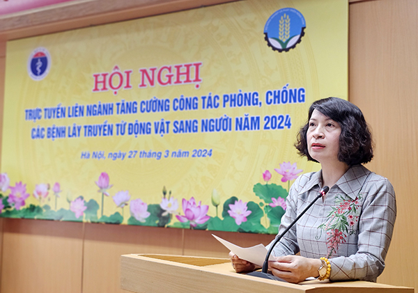 Thứ trưởng Y tế Nguyễn Thị Liên Hương phát biểu tại hội nghị - Ảnh: MOH