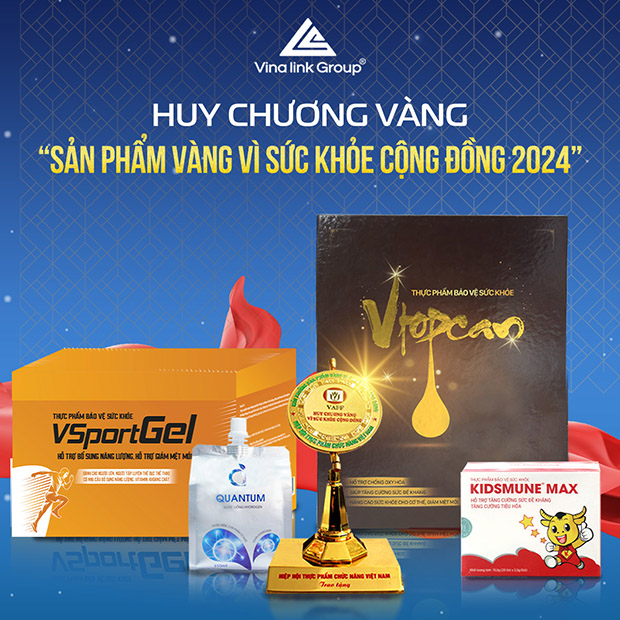 Vinalink Group tự hào có 04 Sản phẩm đạt Huy chương Vàng vì sức khỏe cộng đồng năm 2024