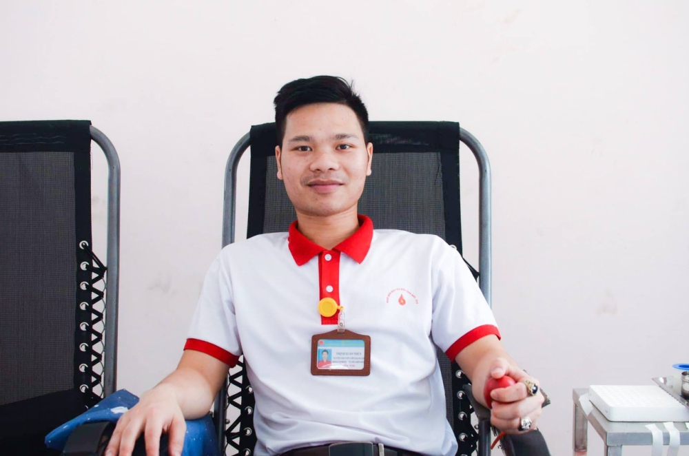 Anh Trịnh Xuân Thủy, Chủ tịch Hội Thanh niên Vận động hiến máu Hà Nội là gương mặt tiêu biểu trong phong trào hiến máu Thủ đô