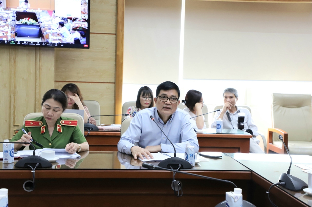 PGS.TS. Nguyễn Thanh Phong, Cục trưởng Cục An toàn thực phẩm phát biểu - Ảnh: MOH
