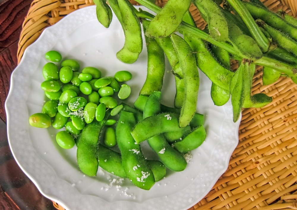 Đậu nành edamame của Nhật có chứa nhiều protein có tác dụng phát triển cơ bắp