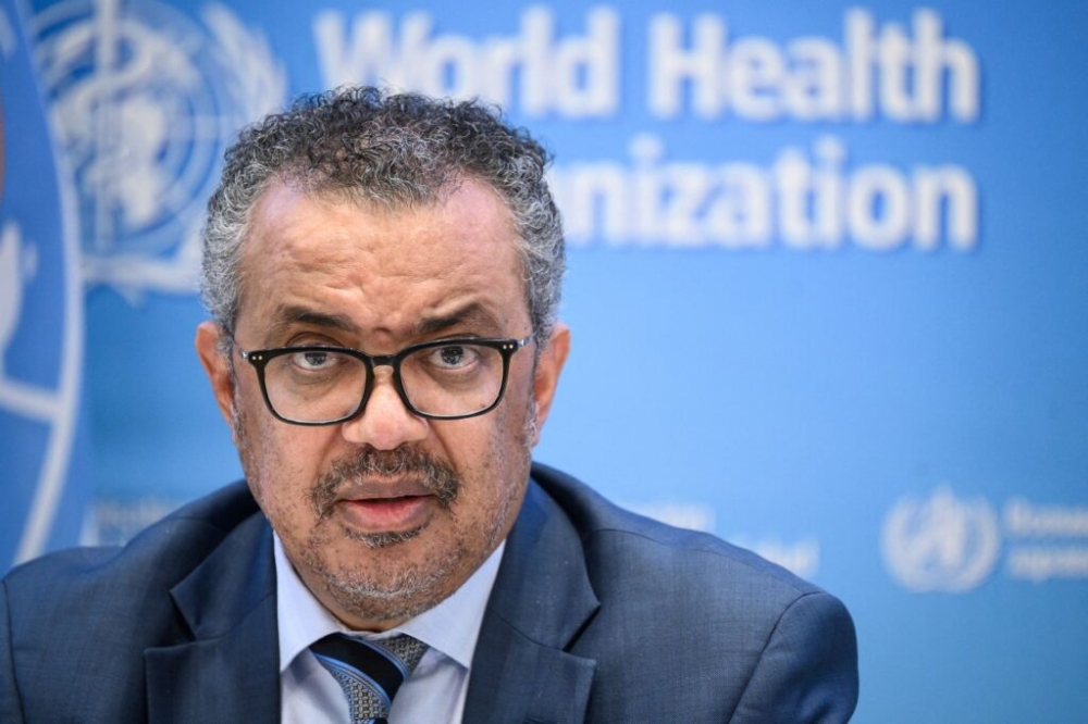 Tổng giám đốc WHO Tedros Adhanom Ghebreyesus - Ảnh: AFP