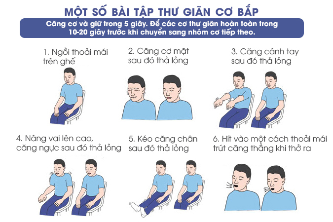 Cách thực hiện kỹ thuật thư giãn cơ bắp giúp giảm căng thẳng