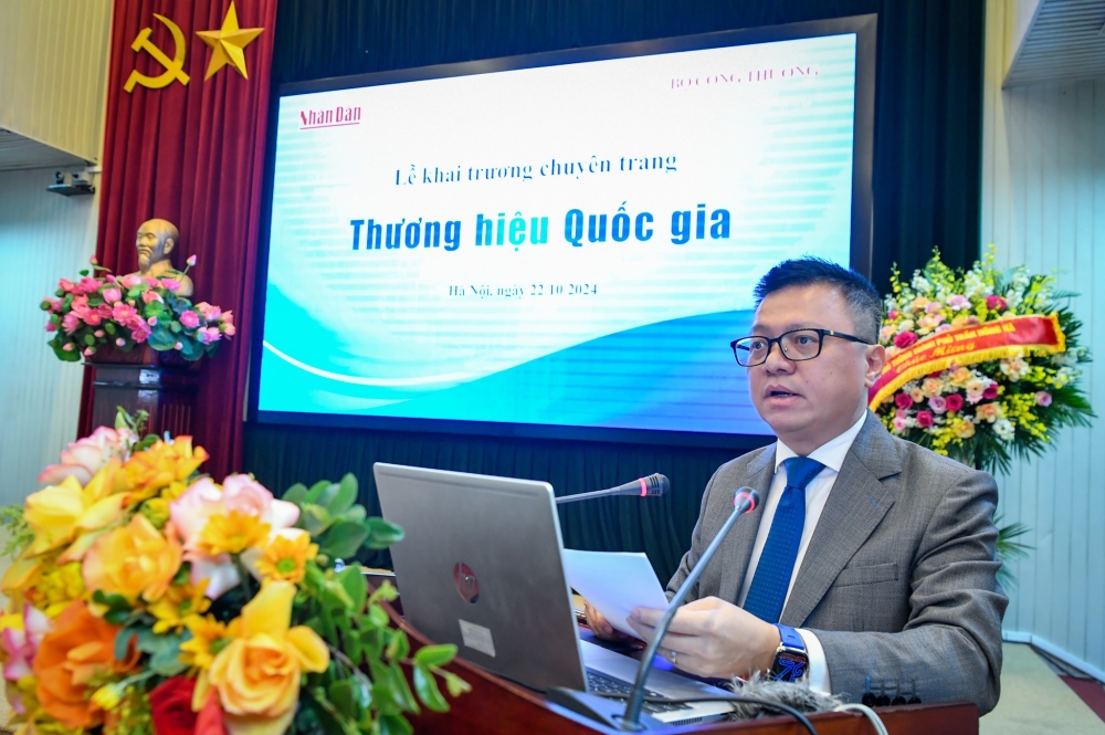 Tổng Biên tập Báo Nhân Dân, ông Lê Quốc Minh chia sẻ, Chuyên trang Thương hiệu Quốc gia đã được Báo Nhân Dân phối hợp cùng Bộ Công Thương lên kế hoạch triển khai từ tháng 10/2023 cho đến nay vừa tròn 1 năm.