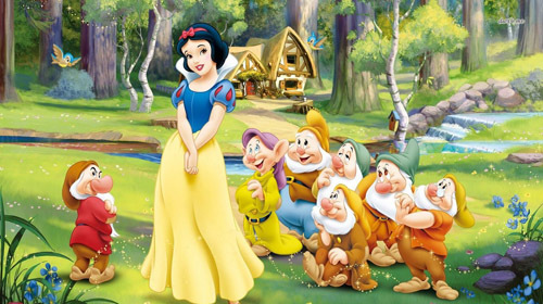 Năm 1937, bộ phim Nàng Bạch Tuyết và 7 Chú lùn của hãng Disney ra đời. Tên của 7 chú lùn bao gồm: Doc, Grumpy, Happy, Sleepy, Bashful, Sneezy và Dopey tượng trưng cho tính cách của mỗi người.