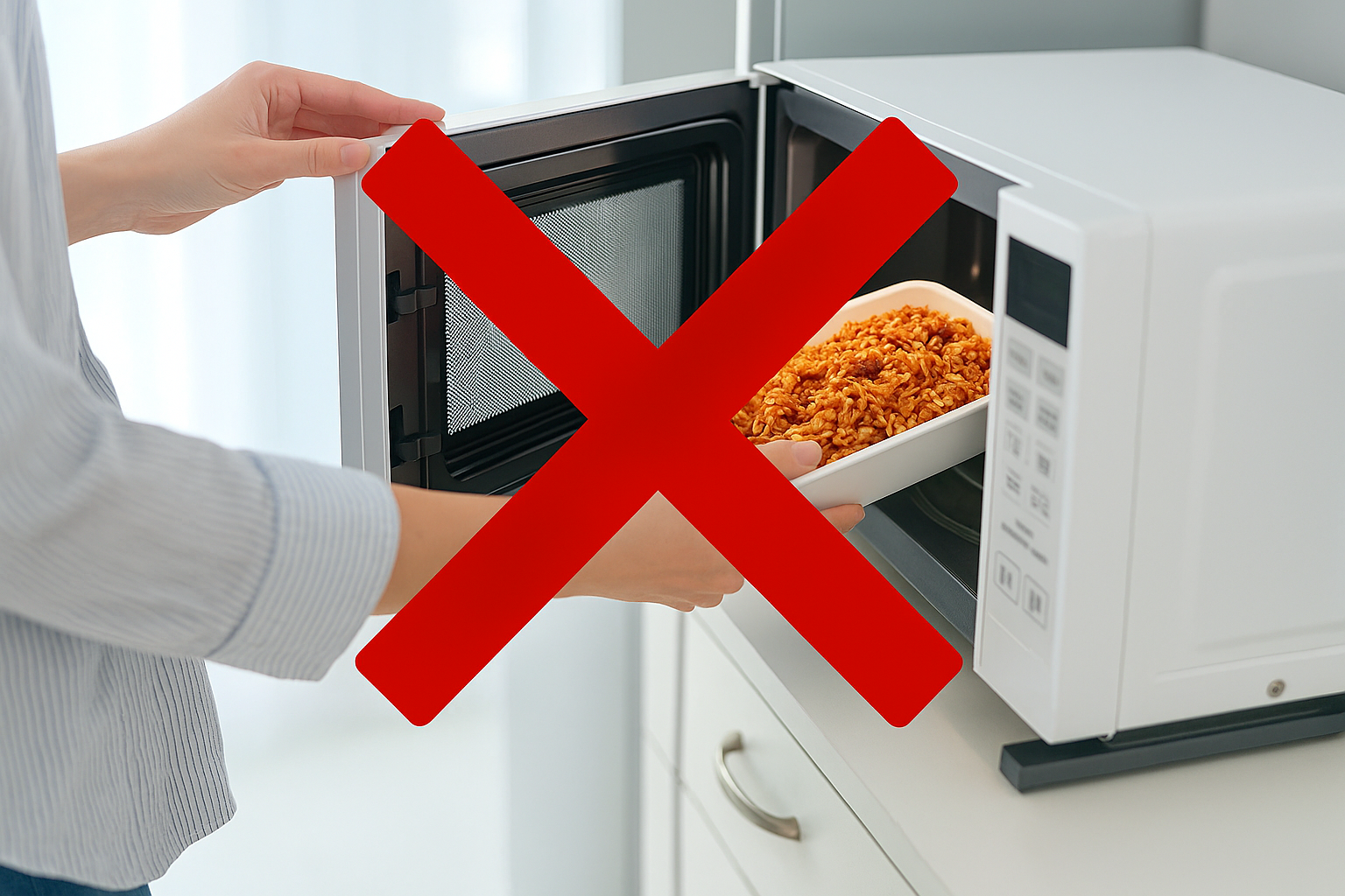 Không sử dụng hộp nhựa dùng 1 lần để hâm nóng thức ăn