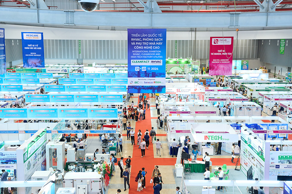 Các gian hàng tham gia Triển lãm CLEANFACT & RHVAC Việt Nam 2024 tại TP. Hồ Chí Minh