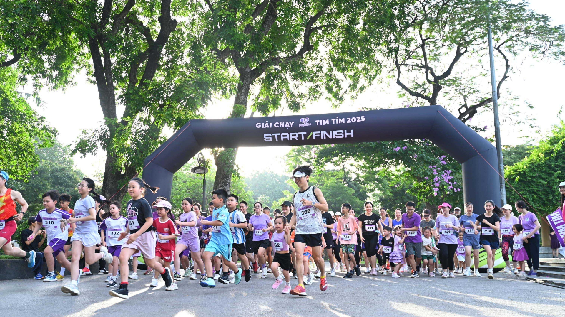 Cự ly 3km thu hút nhiều vận động viên nhí
