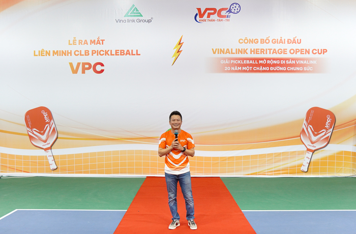 Sắc cam rực rỡ tại lễ ra mắt Liên minh CLB Pickleball và Giải Vinalink Heritage Open Cup 2025 - Ảnh 1