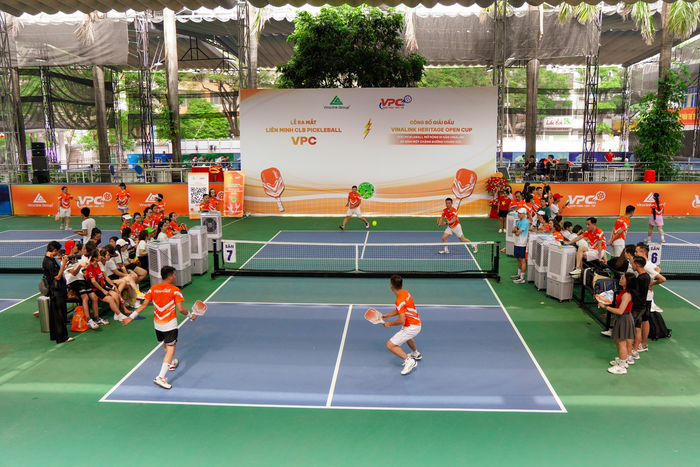 Sắc cam rực rỡ tại lễ ra mắt Liên minh CLB Pickleball và Giải Vinalink Heritage Open Cup 2025 - Ảnh 12