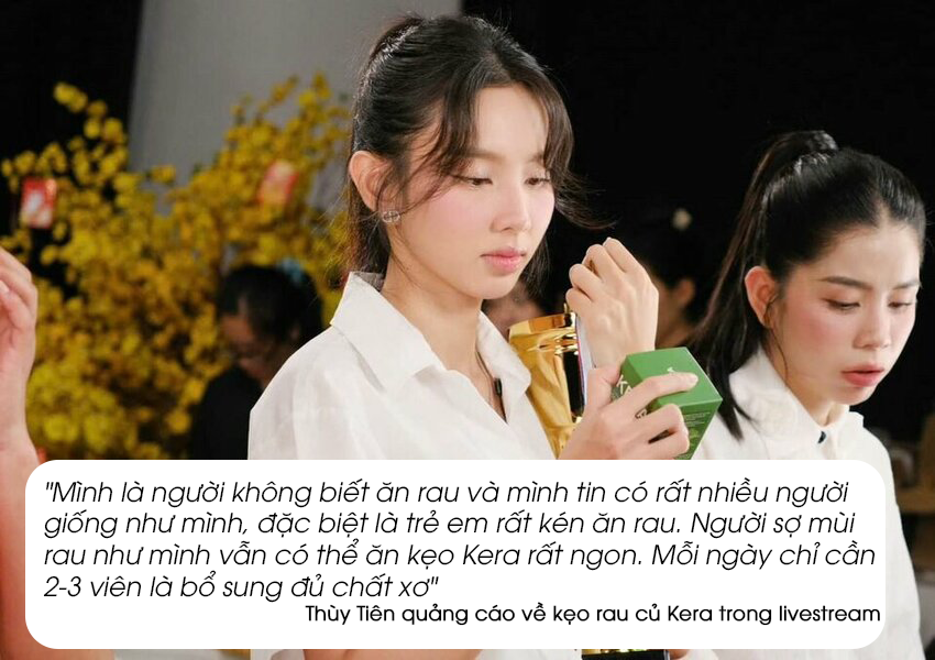 Tin tưởng hoa hậu Thùy Tiên, nhiều người mua kẹo rau Kera để bổ sung chất xơ