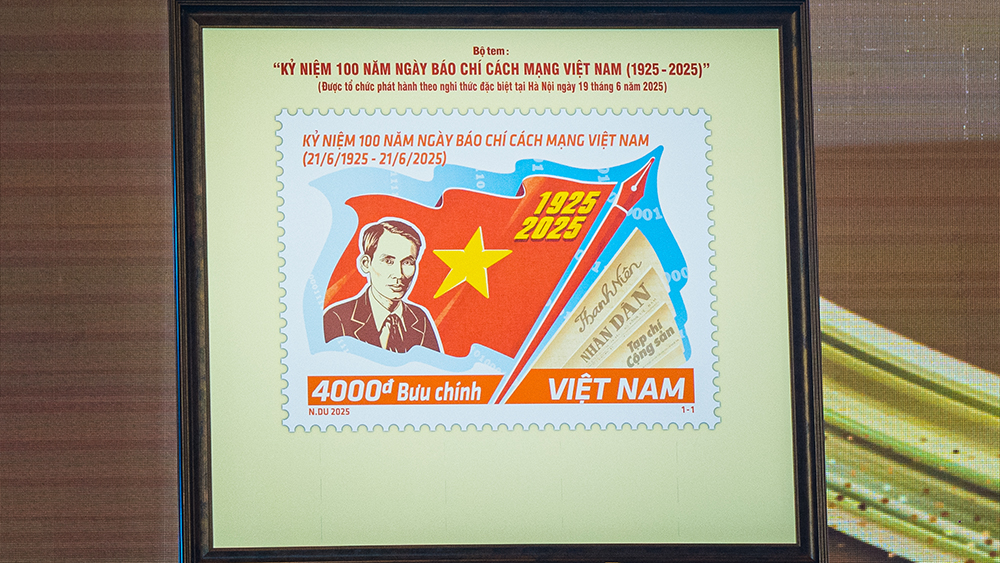 Bộ tem đặc biệt nhân dịp kỷ niệm 100 năm Ngày Báo chí Cách mạng Việt Nam