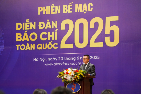 Nhà báo Lê Quốc Minh - Tổng Biên tập Báo Nhân dân, Chủ tịch Hội Nhà báo Việt Nam - Ảnh: Việt An