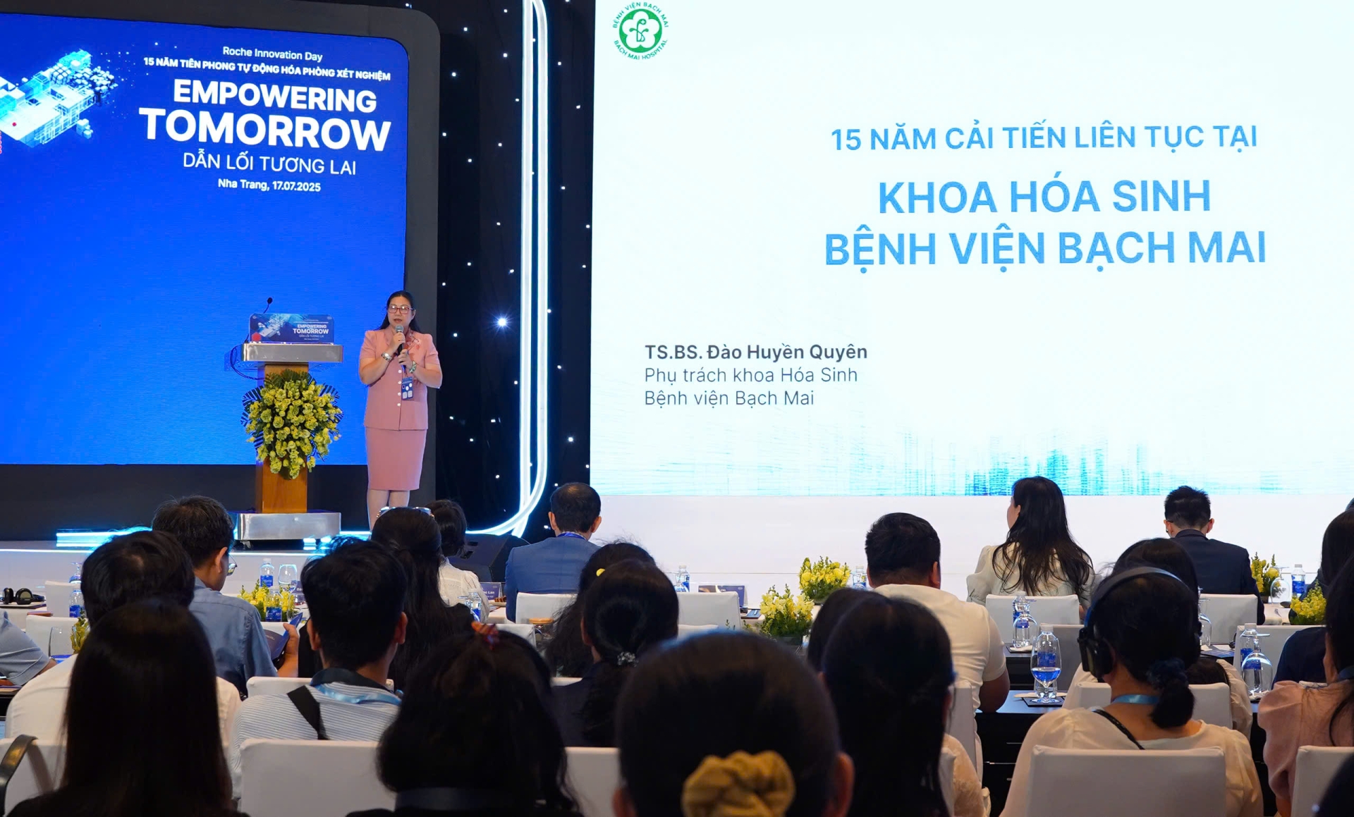 TS. BS. Đào Huyền Quyên trình bày báo cáo tại sự kiện