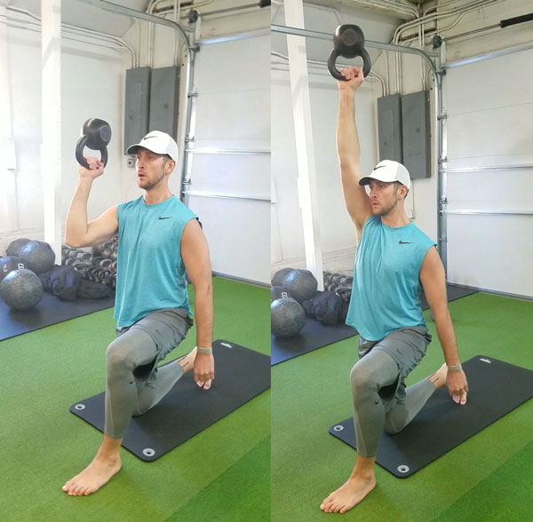 Động tác đẩy tạ ấm giúp cải thiện lực nắm của bàn tay