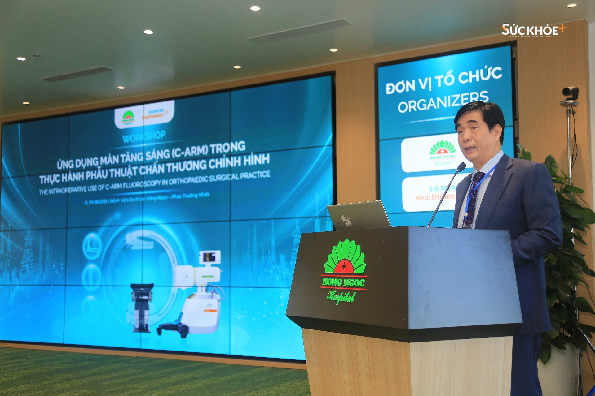 PGS.TS.BS. Hà Kim Trung - Phó giám đốc Y khoa Bệnh viện đa khoa Hồng Ngọc - Phúc Trường Minh phát biểu - Ảnh: Hiệp Nguyễn/Sức Khỏe+