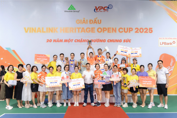 Giải đấu Pickleball được Vinalink tổ chức nhằm kỷ niệm 20 năm thành lập đã thu hút sự tham gia của nhiều vận động viên trong hệ thống