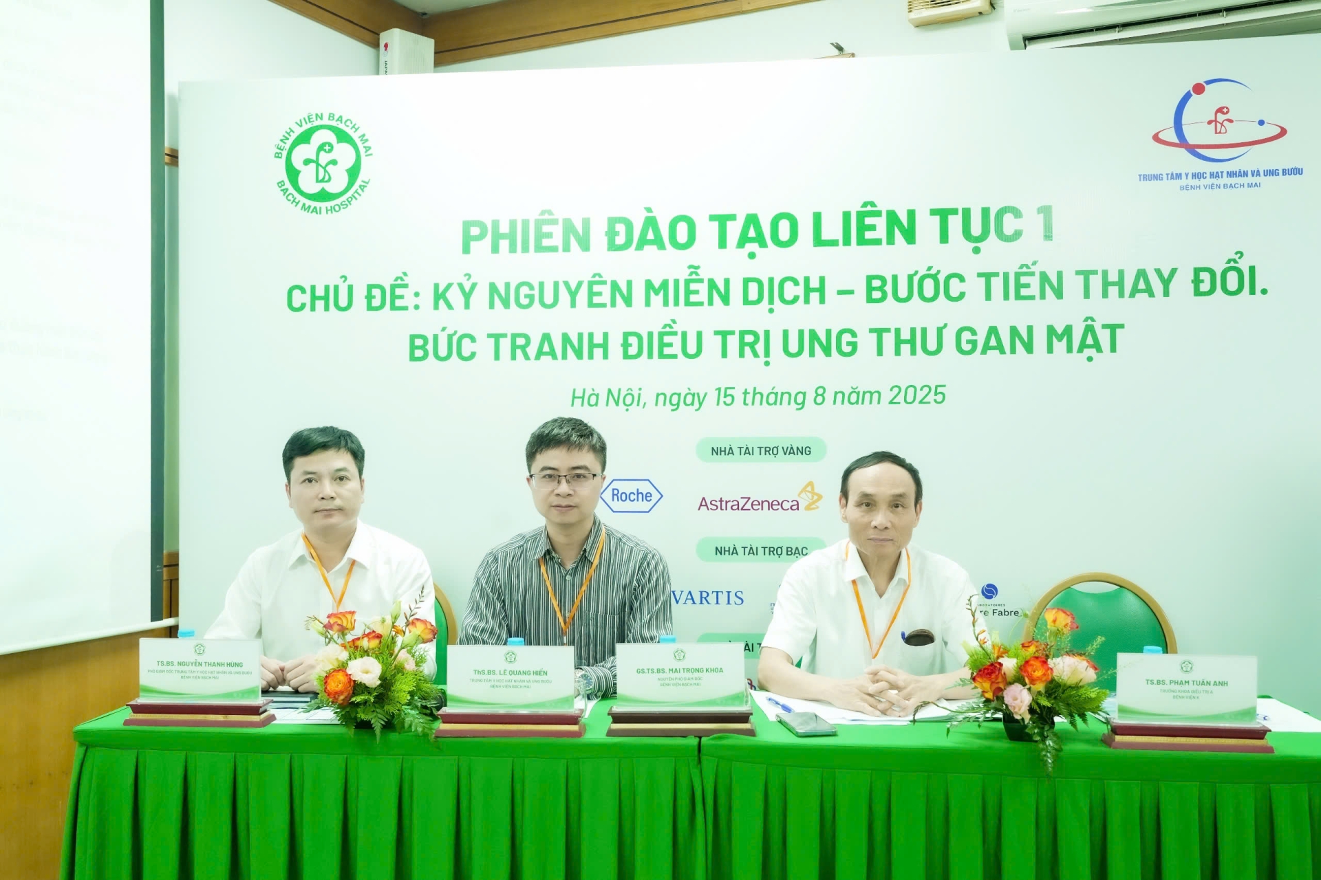 Phiên đào tạo liên tục 1 về chủ đề đột phá trong điều trị Ung thư gan tại Hội nghị Cập nhật tiến bộ Ung thư & Y học hạt nhân do BV Bạch Mai tổ chức
