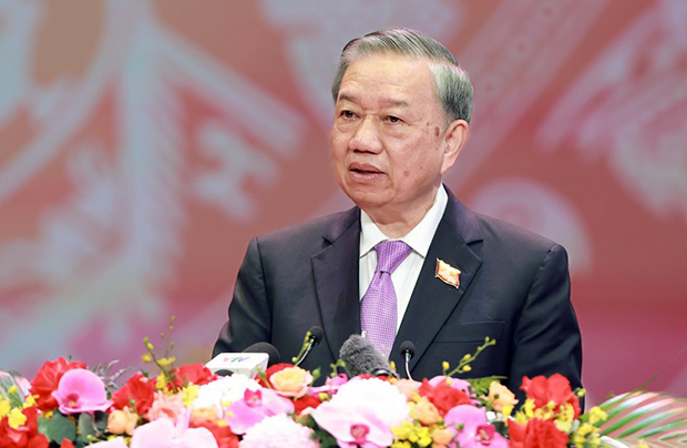 Tổng Bí thư Tô Lâm phát biểu tại Lễ kỷ niệm 80 năm thành lập Chính phủ nước Cộng hòa xã hội chủ nghĩa Việt Nam - Ảnh: VGP